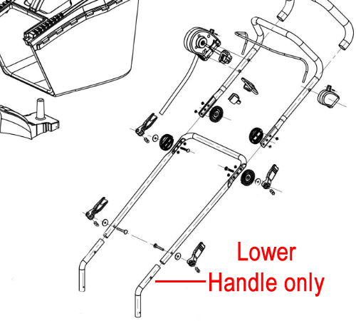 Cobra GTRM43 Lawnmower Lower Handle 1413210 Mowers Online