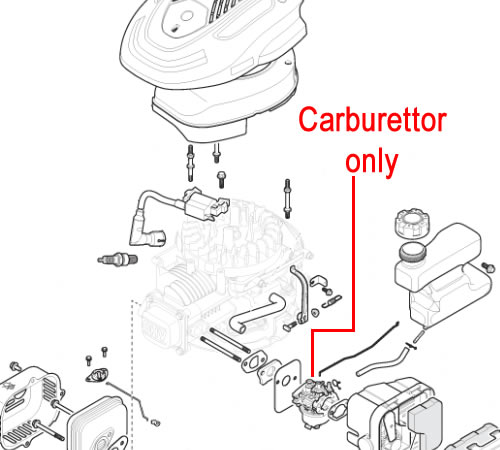 Mountfield best sale lawnmower carburettor