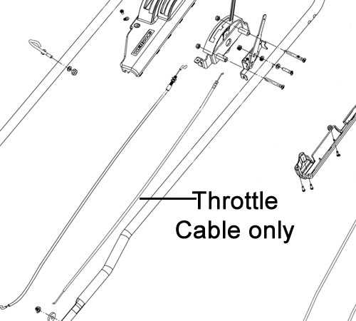 Weibang Virtue 53 Lawnmower Throttle Cable WGTC72 1145 A Mowers