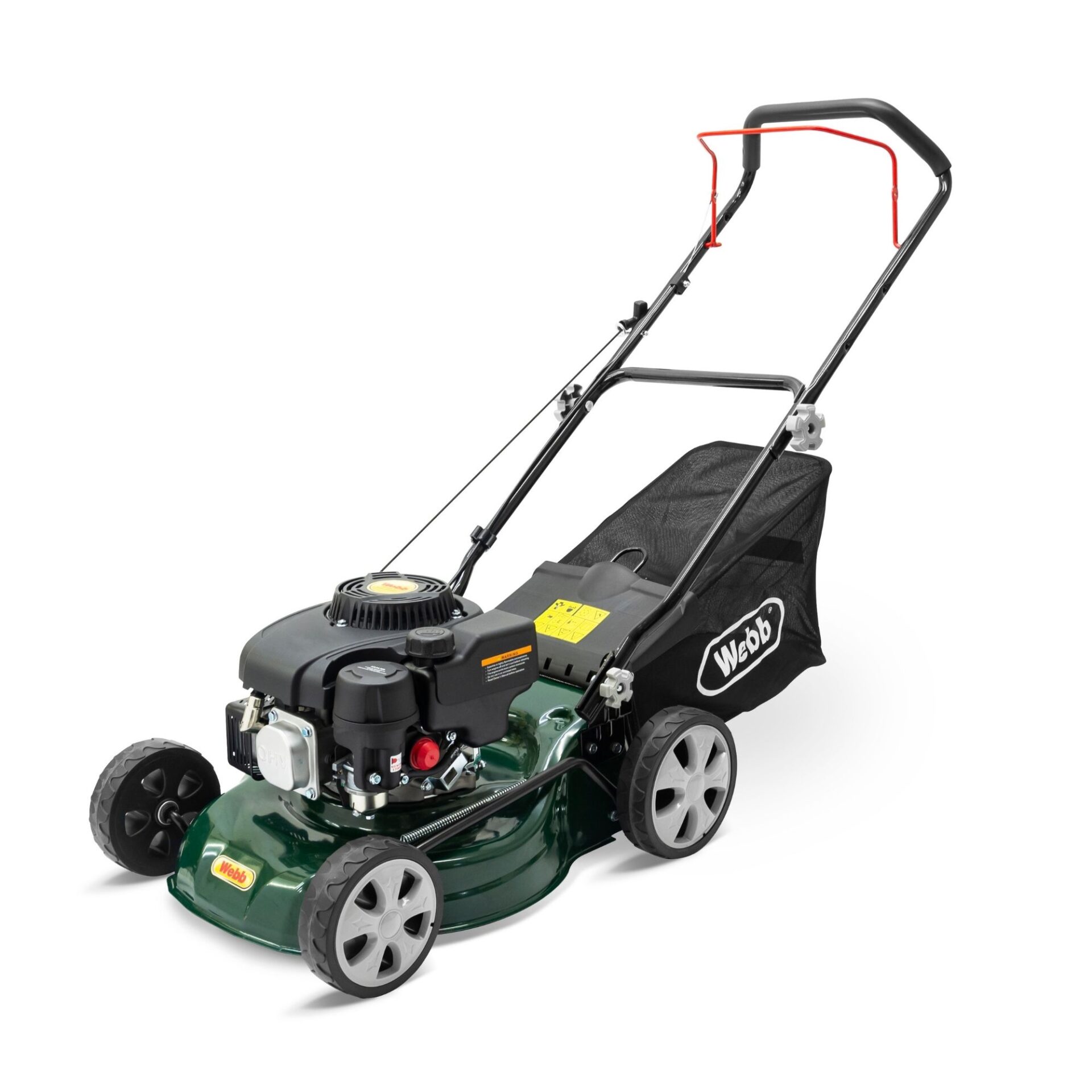 Click to view product details and reviews for Webb R410hp Push Petrol 4 Wheel Lawn Mower.
