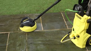 Kärcher pressure washer with yellow housing
