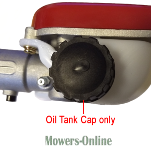 Oil tank cap for lawn mower engine