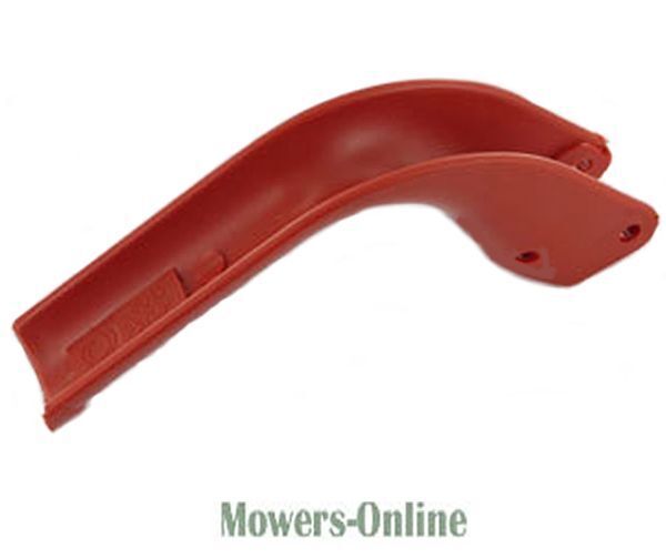 P - Mowers Online Red curved deflector guard for lawn mower