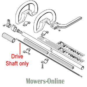 Lawn mower drive shaft assembly diagram