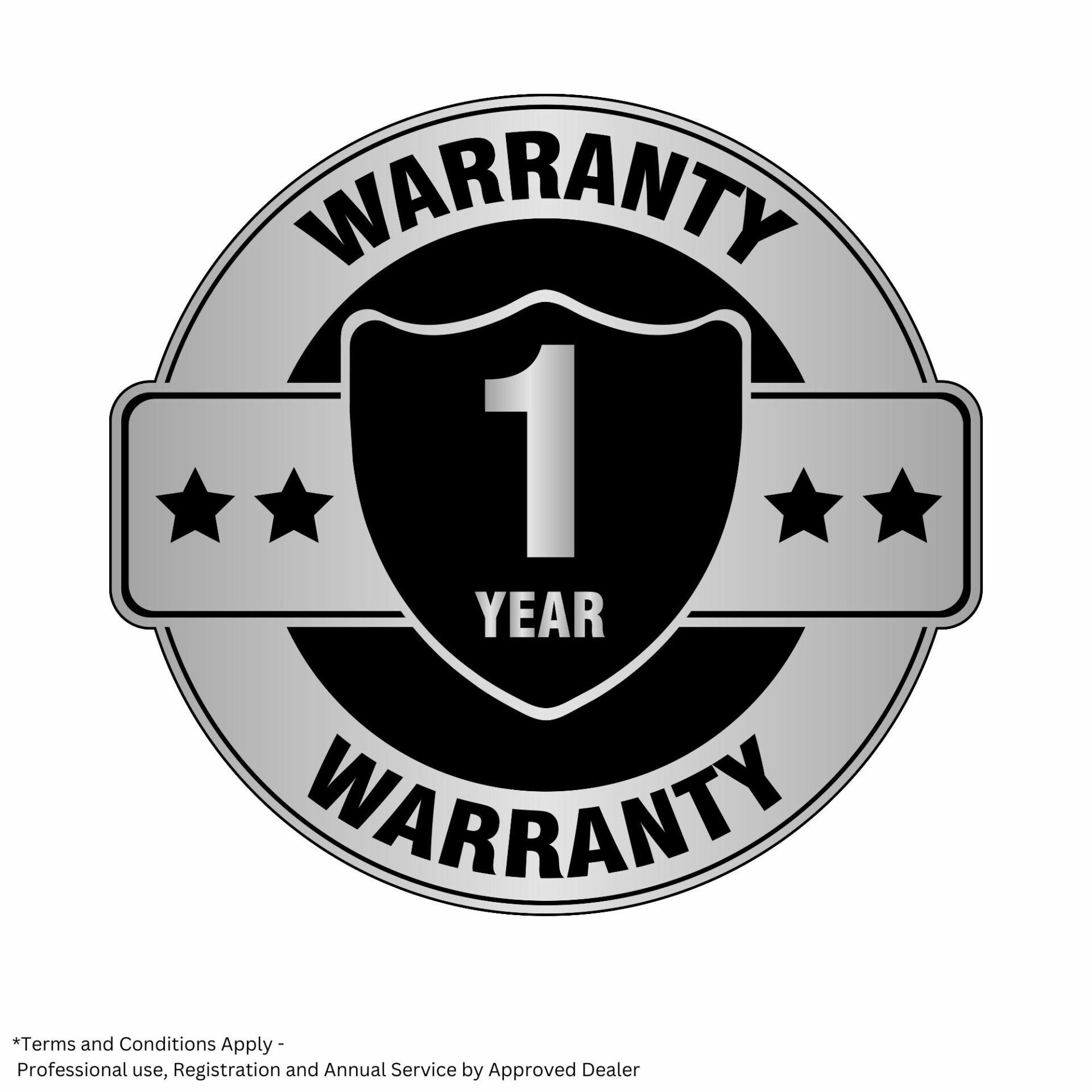 2j0etklq4pb.jpg - Mowers Online One year product warranty badge seal
