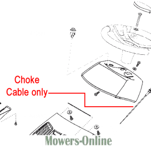 Lawn mower choke cable parts diagram