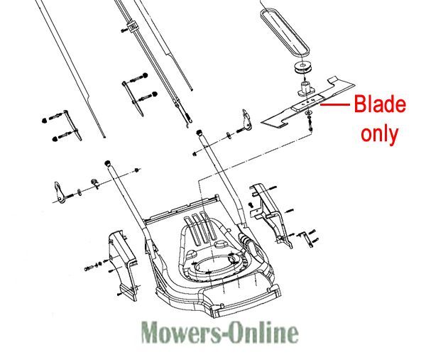 P - Mowers Online Lawn mower blade assembly diagram parts