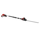 Cordless pole hedge trimmer with extendable shaft