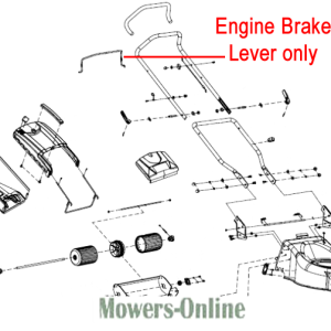 Engine brake lever lawn mower parts diagram