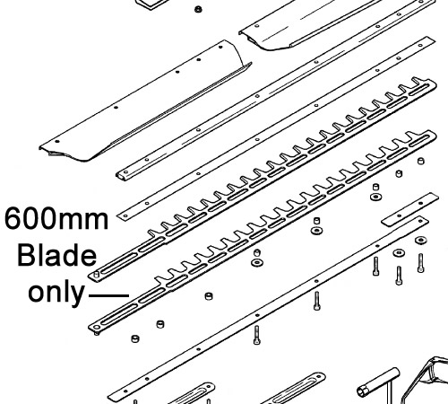 ahhbjftnfgv.jpg - Mowers Online 600mm hedge trimmer blade assembly parts diagram