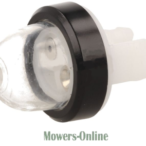 Lawn mower fuel filter with black collar