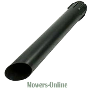 Lawn mower discharge chute extension tube