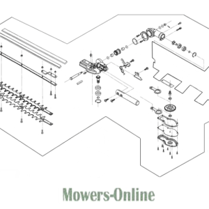 Lawn mower engine exploded parts diagram
