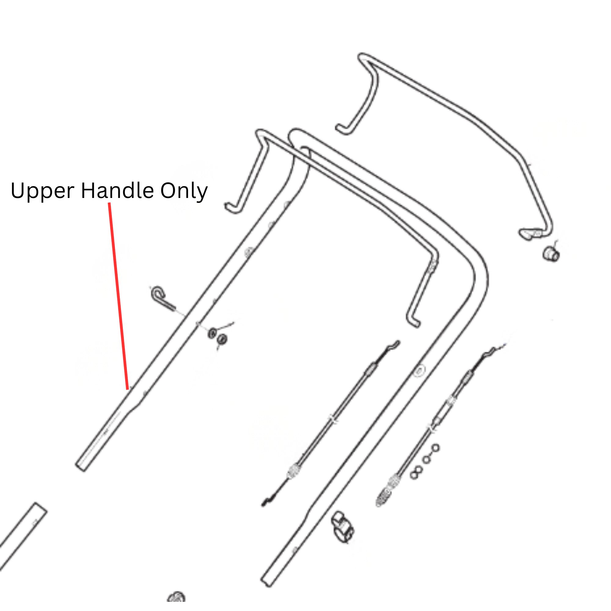 bz3qidnf4lb.jpg - Mowers Online Shotgun disassembled parts diagram with upper handle