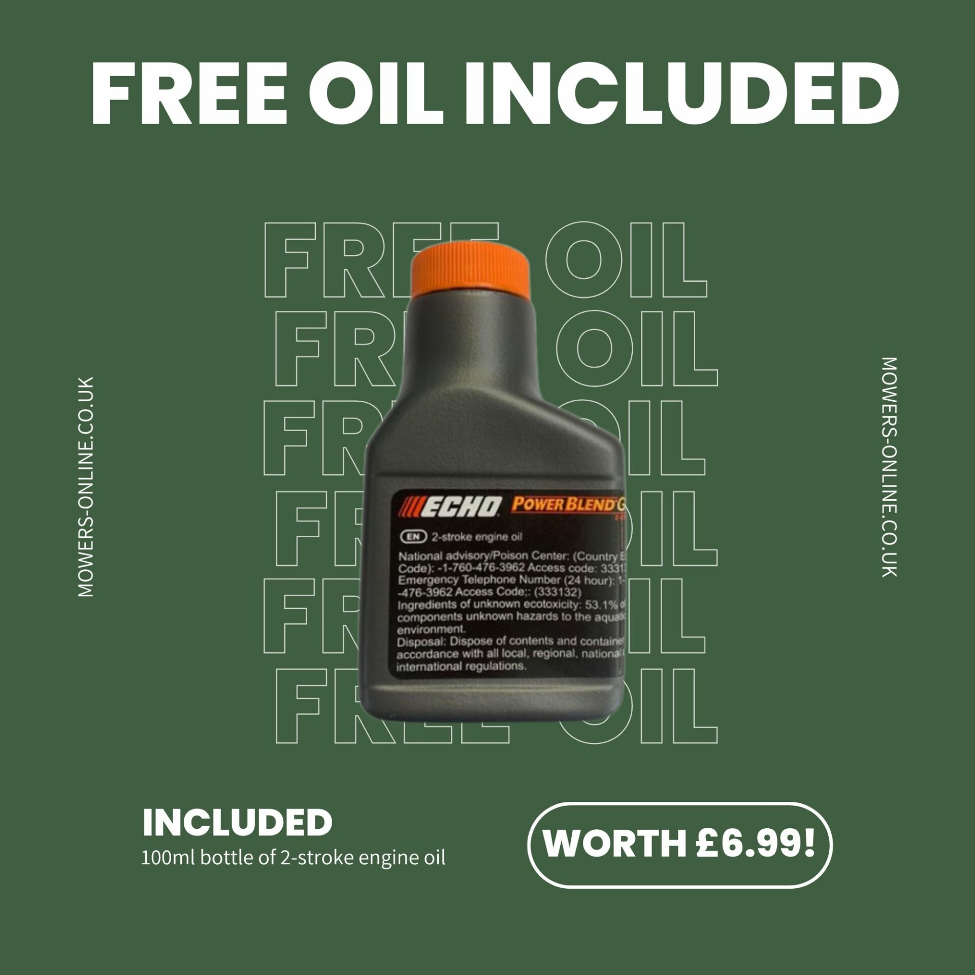 crvf1qaeyei.jpg - Mowers Online Echo PowerBlend 2-stroke engine oil bottle included