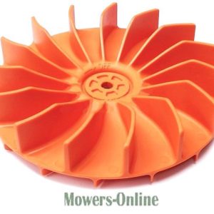 Lawn mower impeller fan wheel