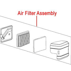 Air filter assembly types and components diagram