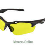 Yellow lens sport sunglasses with black frame