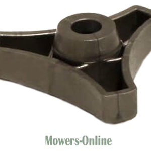Lawn mower blade adapter with center hole