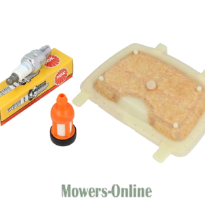 Spark plug, traffic cone, and foam parts set