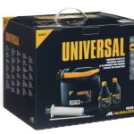Universal pneumatic nail gun kit with compressor