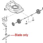 P - Mowers Online Lawn mower blade assembly diagram exploded view