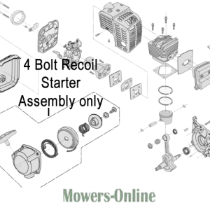 4 Bolt Recoil Starter Assembly Diagram