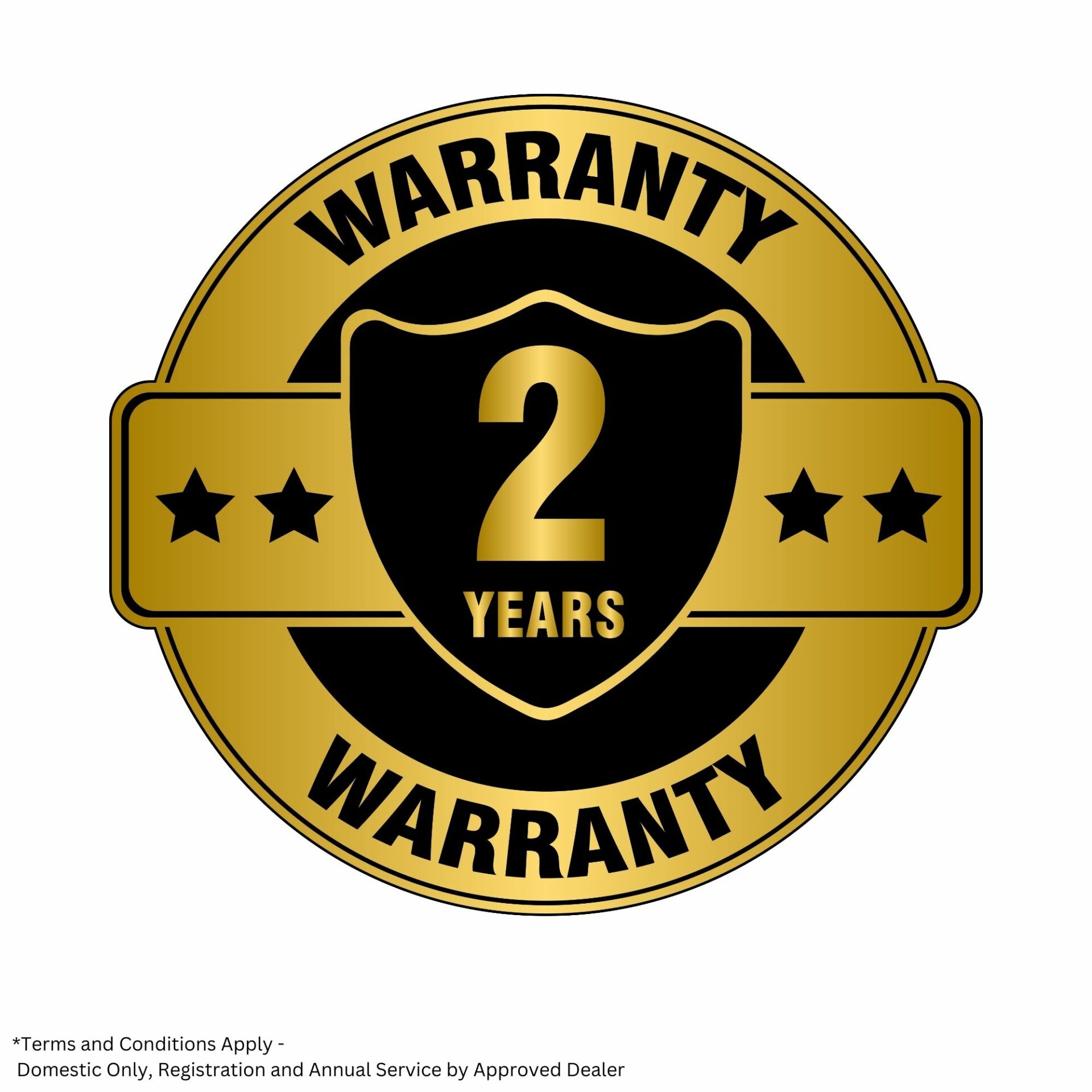 nnxnuuhzarx.jpg - Mowers Online Two year product warranty badge seal