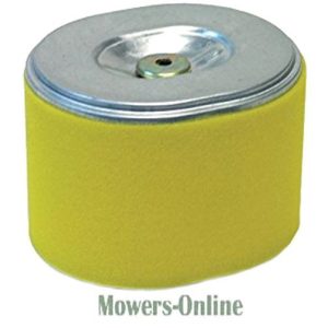 Yellow foam air filter with metal top plate
