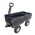 ovv5h0g5m5d.jpg - Mowers Online Mesh utility garden cart with handle and pneumatic wheels