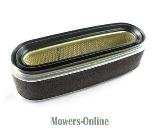 P - Mowers Online Oval air filter element with yellow mesh insert