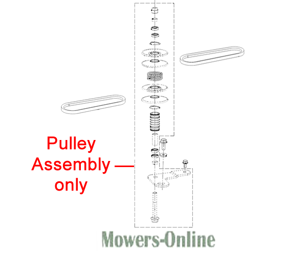 scimyzz4l4t.png - Mowers Online Pulley assembly diagram for lawn mower