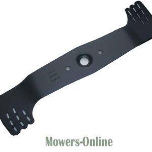 Lawn mower blade for rotary mowers