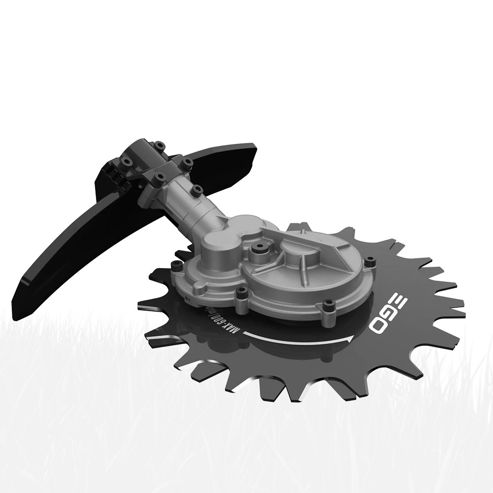 w43xuyxroyj.jpg - Mowers Online Lawn mower with circular blade and handle attachment