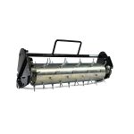 Rotary tiller with spiked drum roller