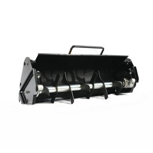 Lawn sweeper attachment for riding mower