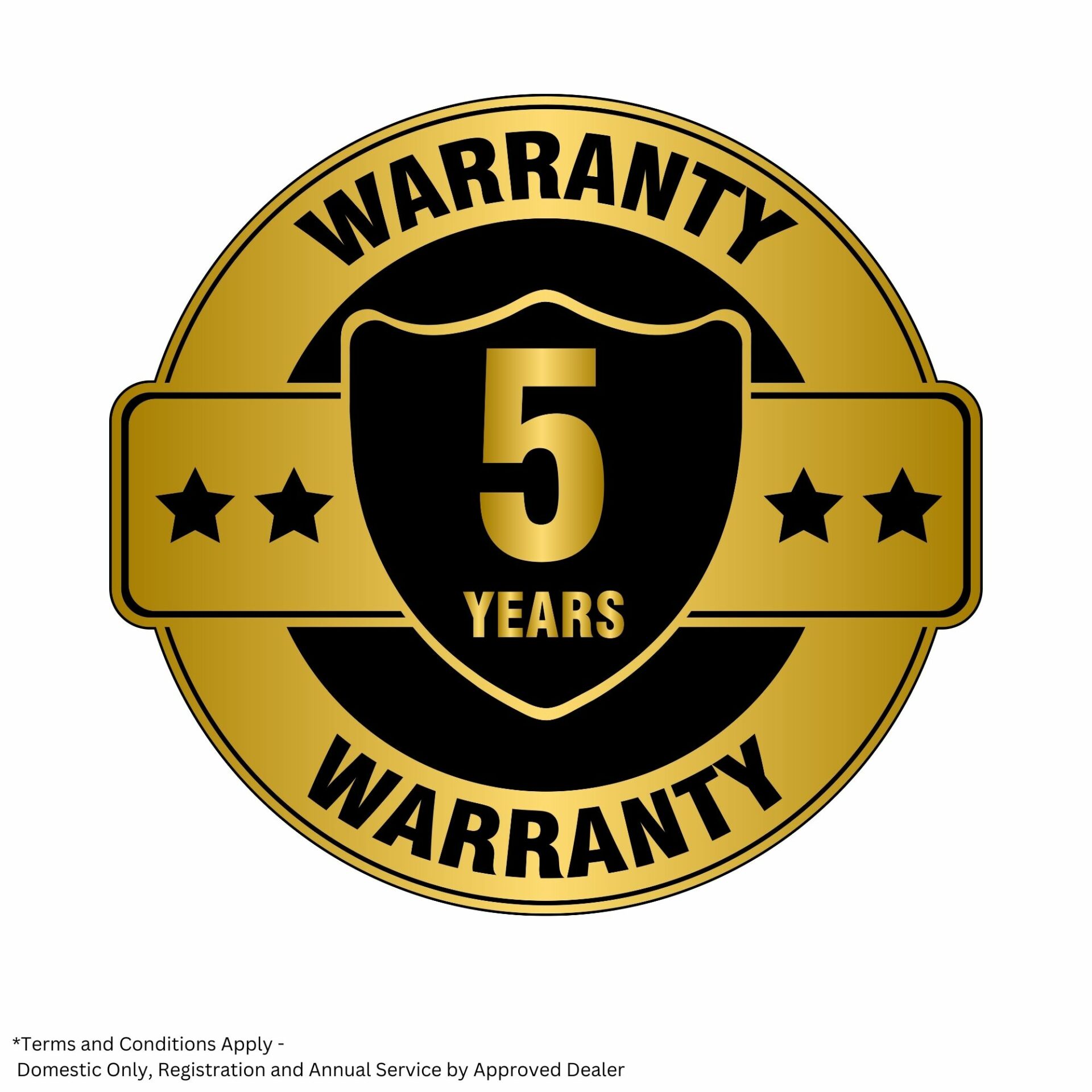 yec4pkjt1vu.jpg - Mowers Online Five year warranty seal badge gold