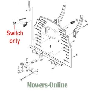 Lawn mower deck switch replacement parts diagram