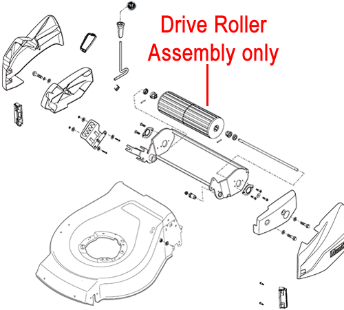 z3a3hi1guhc.png - Mowers Online Lawn mower drive roller assembly diagram parts